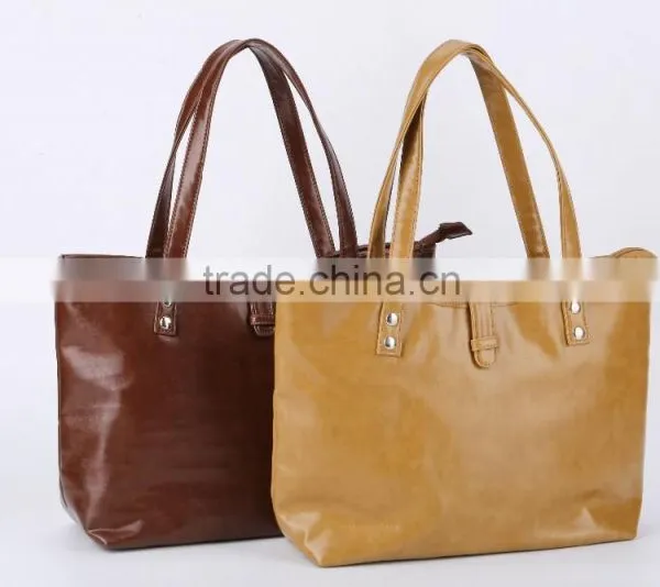 High Quality Synthetic Leather Fashion Tote Bag photo-6