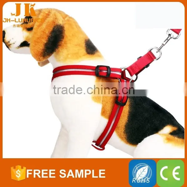 high visibility led pet harness nylon dog harness led dog vest