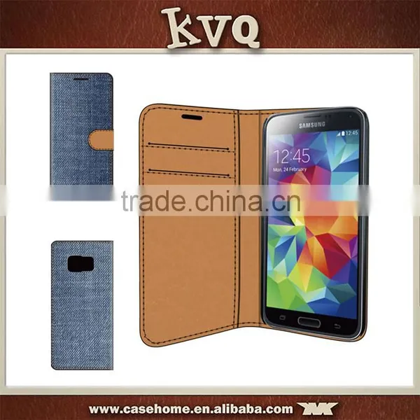 Jean Material Phone Cover Flip Case for Samsung Galaxy J2 photo-2