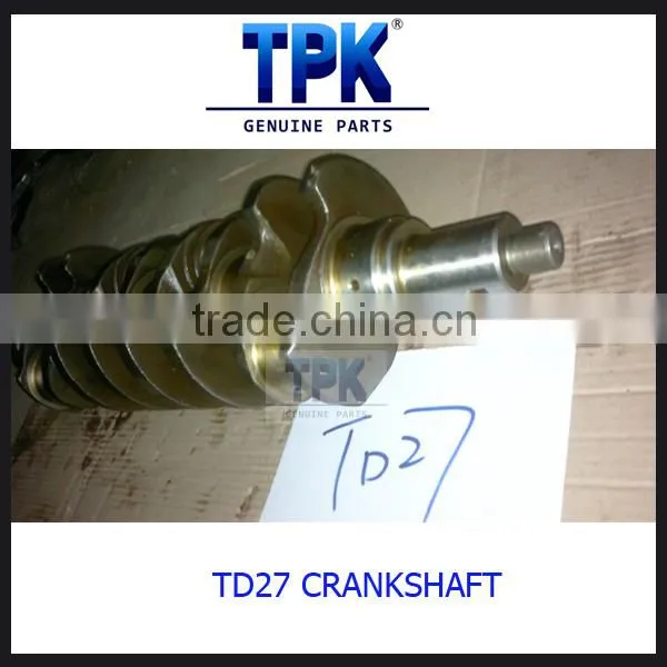 TD27 TD27T Forged Steel Crankshaft, Cast Crakshaft 12201-6700 12200-65300 12200-F4000 photo-2