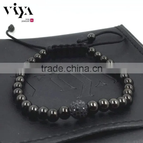 2016 Latest Fashion Beaded Wrap Steel Beads Wrist Bracelet photo-3