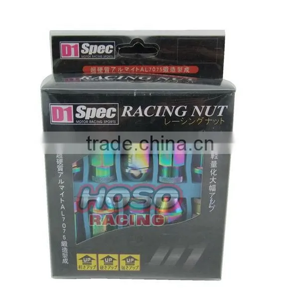 D1 Neo Chrome M12X1.5 Forged Aluminum L:52MM Wheel Lug Nuts photo-6