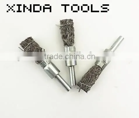 Steel Wire Type Brush With Shaft,steel Wire Cup Brush,wire Brush