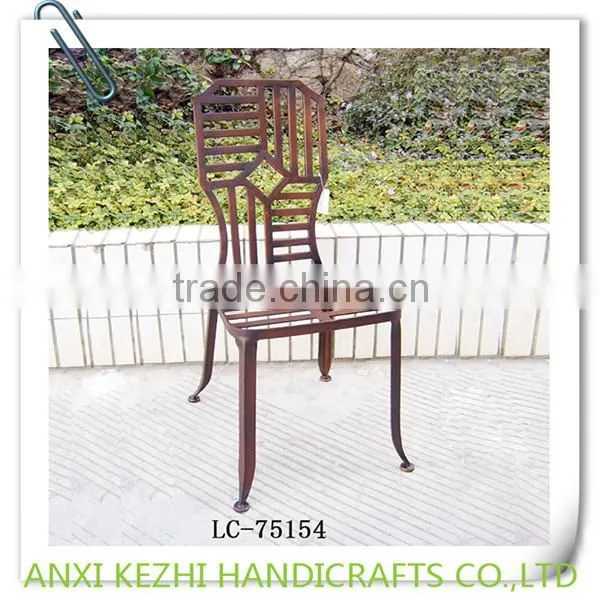 KZ140068 Antique Iron Metal Cafe Bar Stool photo-6