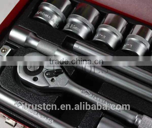 25PCS 1/2" Metal Box Socket Set With L Handle 4025AAL GS KING TOOLS Made in China photo-3