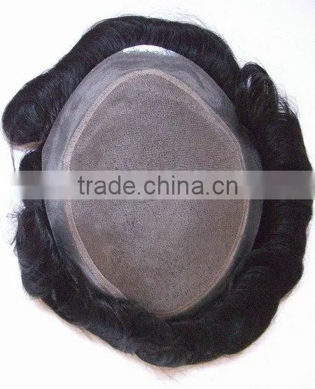 Men's Hair Replacement System Thin Skin Toupee