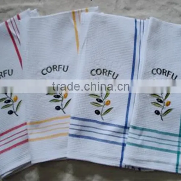 Kitchen Textile Printed Plain Cotton Kitchen Tea Towel photo-2