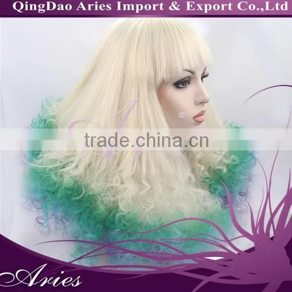 Wholesale 2015 New Style Beauty Stock Ombre Cheap Synthetic Lace Front Wig photo-2