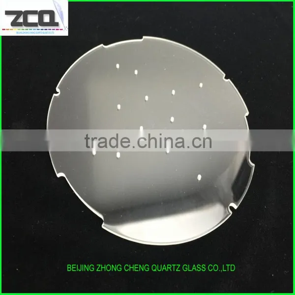 High Quality Perforated Quartz Glass Sheets With Holes On Surface photo-2