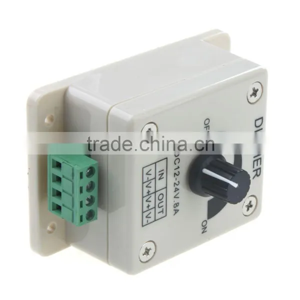 1 CH Output LED Dimmer Controller 12-24V Single Color Bright Adjust for 5050 3528 LED Light Strip photo-6
