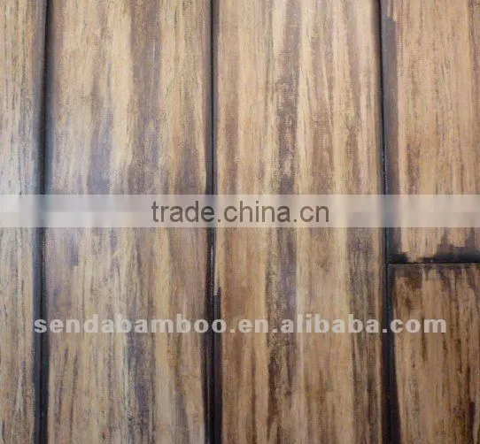 Strand Woven Natural Hadscraped With Coffee Brush