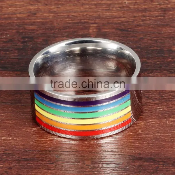 Stainless Steel Jewelry Wholesale New Product Rainbow Ring photo-3