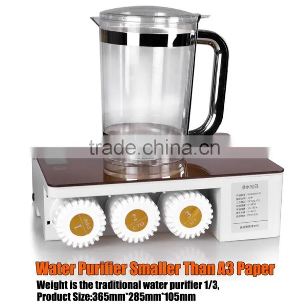 Water Purifier Baby With a Drinking Jug 4 Stage Filters LCD Display Touch Button Used in Home/Office/Kitchen/Public Places photo-3