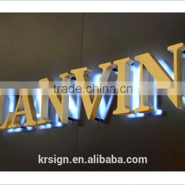 LED Backlit Stainless Steel Letter Sign 3D Letter Signs Quality Choice photo-4
