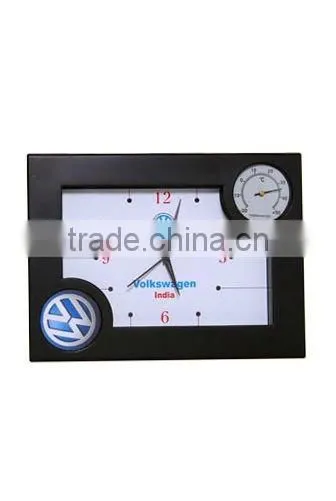 Thermometer and Logo Clock