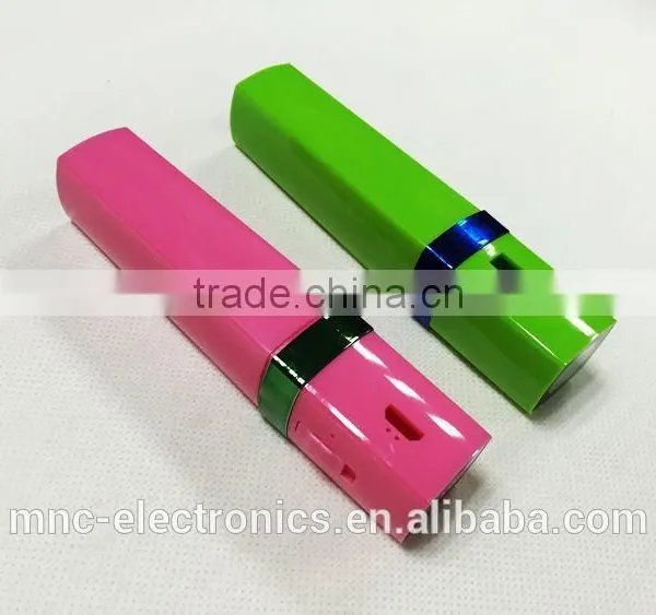 2016 New Model Led Flash Light Custom Logo Printing 2000mAh, 2200mAh, 2600mAh Stylish Power Bank Charger photo-4
