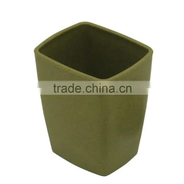 Modern Olive Green Rectangular Plastic Tumbler