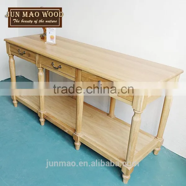 Minimalist Furniture Wooden Table With Three Drawers Furniture Hobby Lobby photo-2