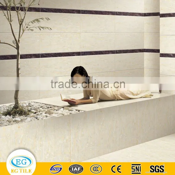1200x600 Beige Natural Navona Turkish Polished Porcelain Stoneware Travertine Tile photo-2