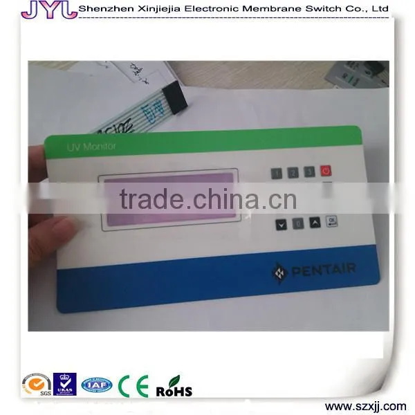 custom remote control panel membrane switch
