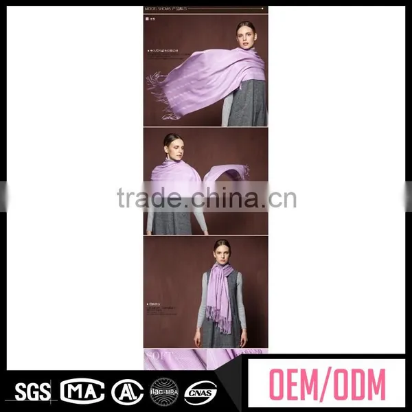 Hot Selling Long Wool Scarf, Pure Color Wool Scarf for Lady, Elegant Winter Wool Scarf photo-2