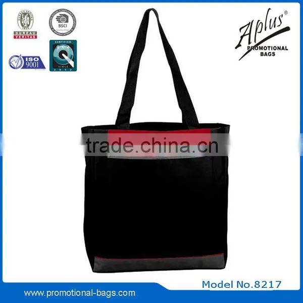 Polyester China Wholesale Handbag With Hook and Loop Closure Pocket photo-6