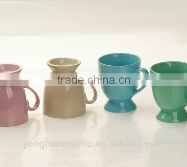 Wholesale Ceramic Color Mugs and Cups With Foot photo-2
