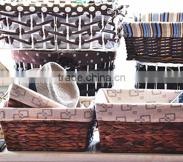 Hot Sale Papyri Woven Baskets New Design Detachable Cheap Handmade Storage Basket photo-4