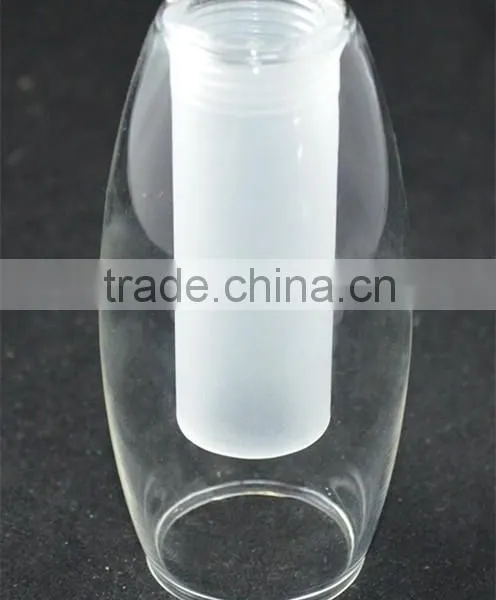 Hot Sale!china Supplier Double Wall Amber Glass Lamp Shade G9 Screw Chandelier Clear Cheap Glass Lamp Cover photo-3