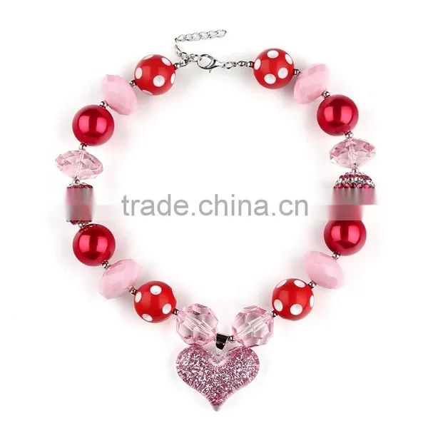 Fashion Children Coral Beads Necklace Jewelry Set Baby Girls Big Bow Styles African Beads Jewelry Sets photo-3