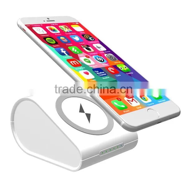 We Take Customers as Our Gods New qi External Backup Battery Wireless Charger Mobile Phone Power Bank 5000 photo-4