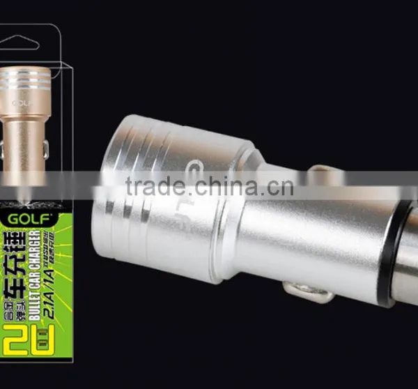 Metal Quick Charge 2.0 Car Mobile Charger Dual USB Output Quick Charge USB For Tablets ,mobile Phone photo-3