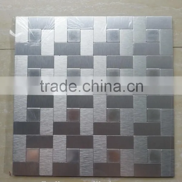 OEM ACP Mosaic Decoration Panel Tightly Spaced Aluminium Mosaic Tile photo-3