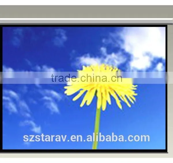 HD Electric Projection Screen With Remote Control 16:9 Easy Install Enjoy the Film at Home photo-2