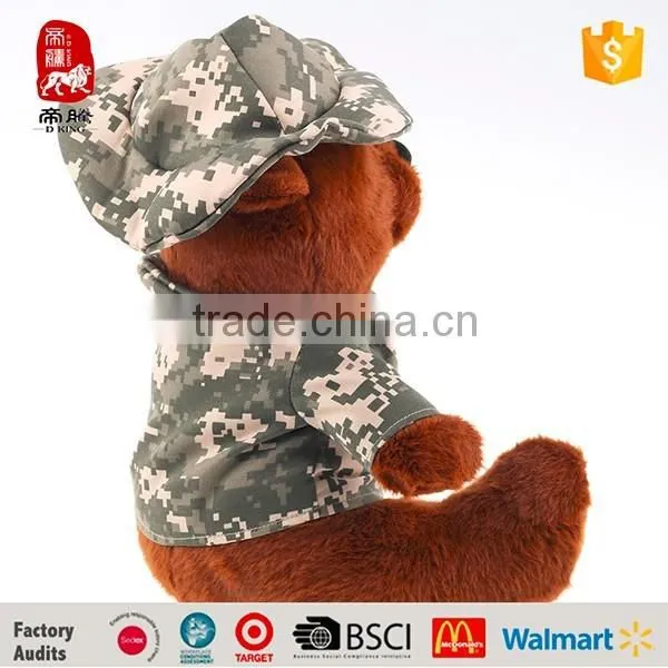 Realistic Bear Costume Plush Toy Soft Amry Teddy Bear photo-3