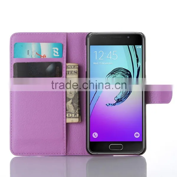 High Quality Leather Card Wallet Folio Stand Flip Case Cover for Samsung GALAXY A3 A310 photo-3