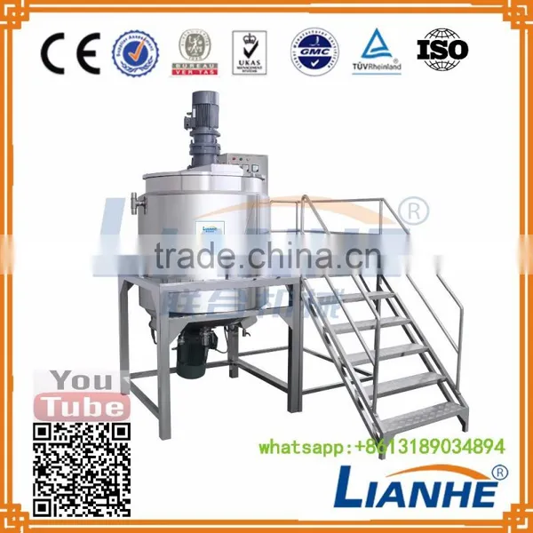 Daily Chemical Mixing Tank, 500L Liquid Detergent Making Machine, Stainless Steel Agitated Tank