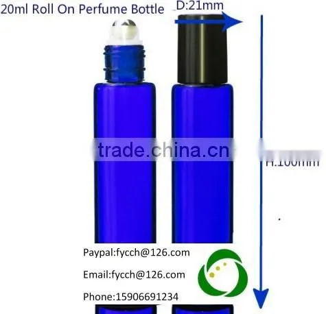 20ml Perfume Roller Ball Bottle 20ml Roll on Bottle Glass Bottle With Any Color and Size photo-3