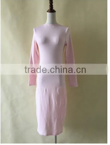 2016 Long Sleeve Sapndex Dresses Autumn Dresses High Collar Sexy Bandage Bottoming Women Casual Dress photo-4