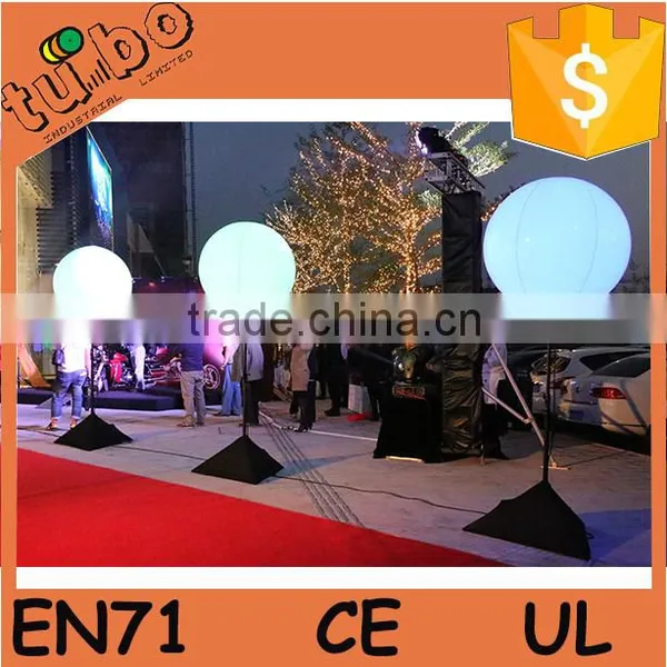 PVC Inflatable Led Halogen Lighted Balloon With Pole for Outdoor