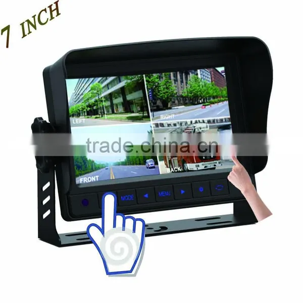 Touch Key Touch Screen Bus Quad Monitor 24v