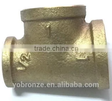 New Products Taiwan 1x3/4 Inch Pipe Brass Fittings Reducing Tee photo-6
