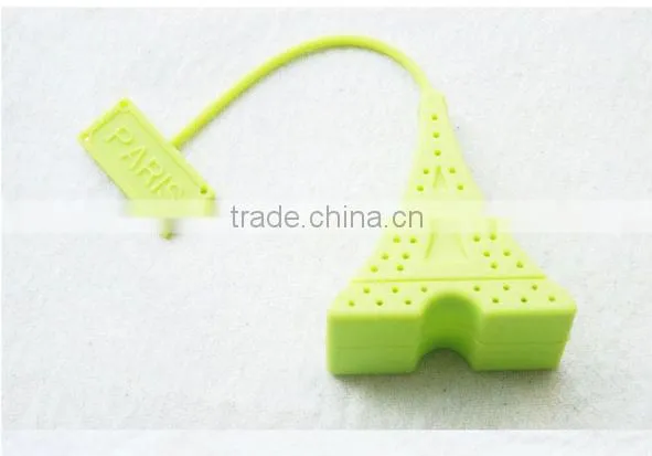 Mini Eiffel Tower Design Infuser Filter Spoon Silione Tea Strainer photo-2