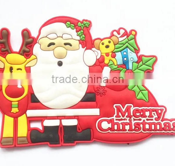 Christmas Snowmen Shaped Soft Rubber Promotional Gift PVC Fridge Magnet photo-2