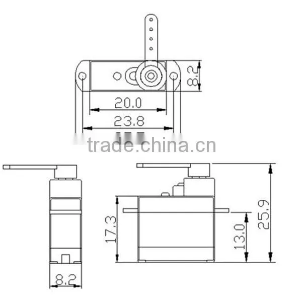 K-power P0037 360 Degree Continuous Rotation RC 9g Micro Servo photo-4