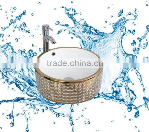 Fasion Colour Bathroom Design Professional Porcelain Wash Color Basins Above Washing Machine photo-4