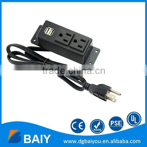 Factory Supply Dual USB Port Power Socket Outlets for Furniture