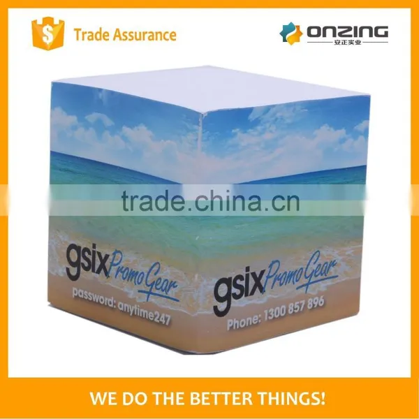 Sticky Woodfree Paper Custom Printing on Sides Cube Notepad Sticky photo-4