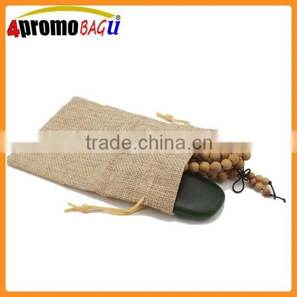 China Factory Promotional Wholesale Burlap Drawstring Jute Bags photo-3
