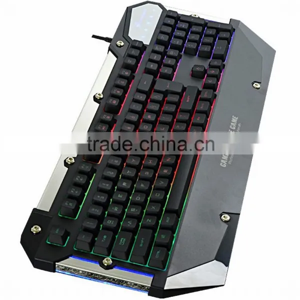 FL-ESPORTS USB Wired Rainbow Backlight Gaming Keyboard photo-4